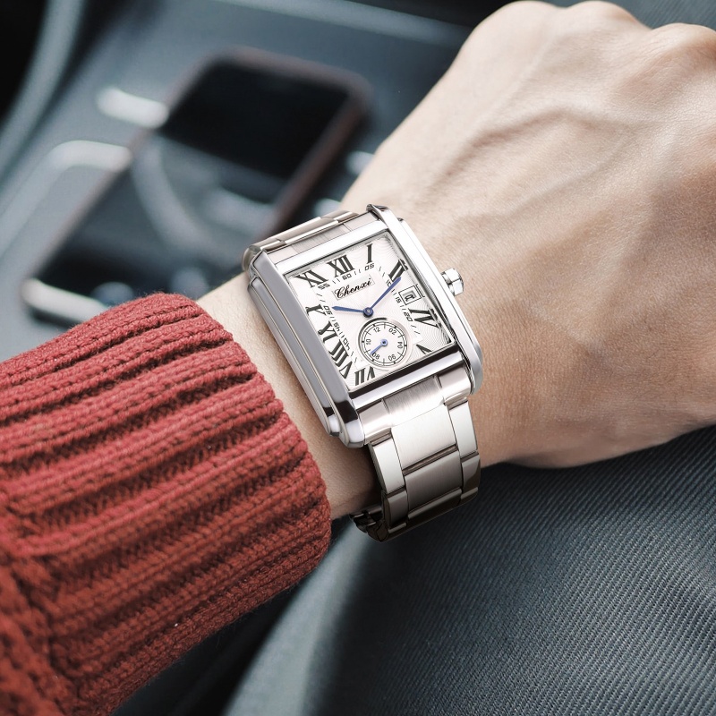 CHENXI 8216 Quartz Watches Fas - Cartier Watch Tank ulasan dan harga