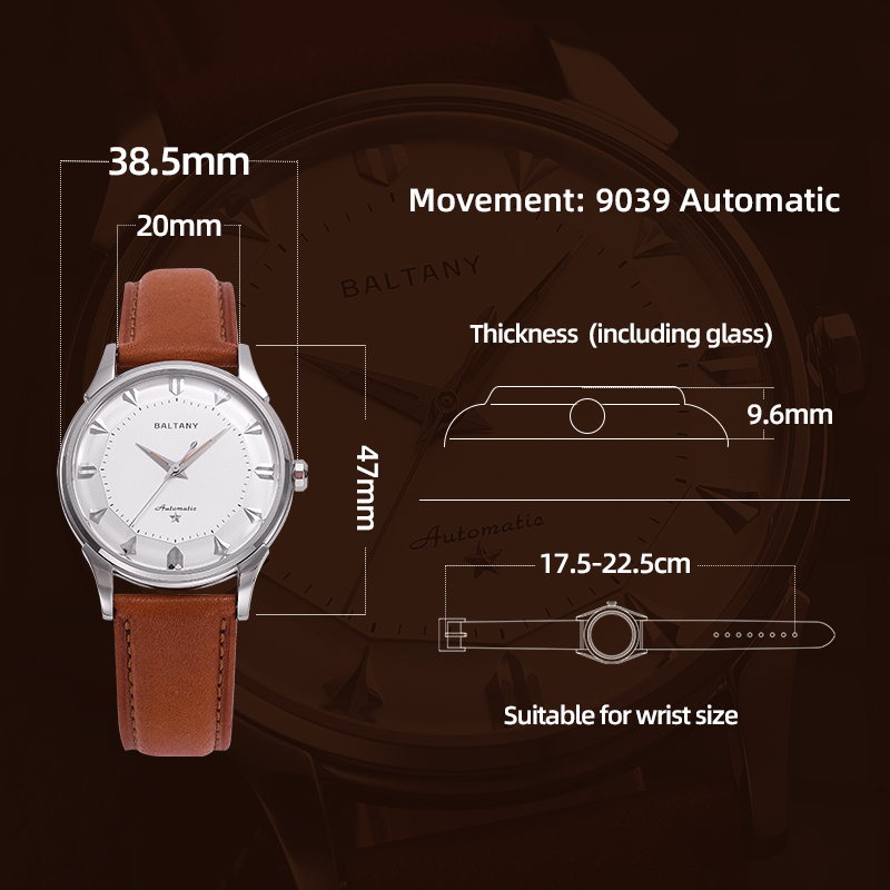 Baltany Men Automatic Watch 38 - Omega Watch Constellation ulasan dan harga