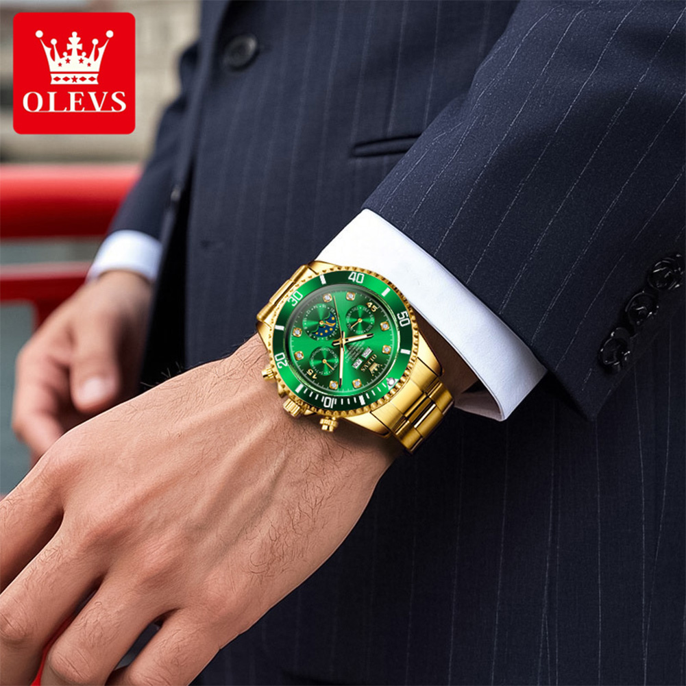 OLEVS 6729 Automatic Watch Man - Omega Watch Constellation ulasan dan harga