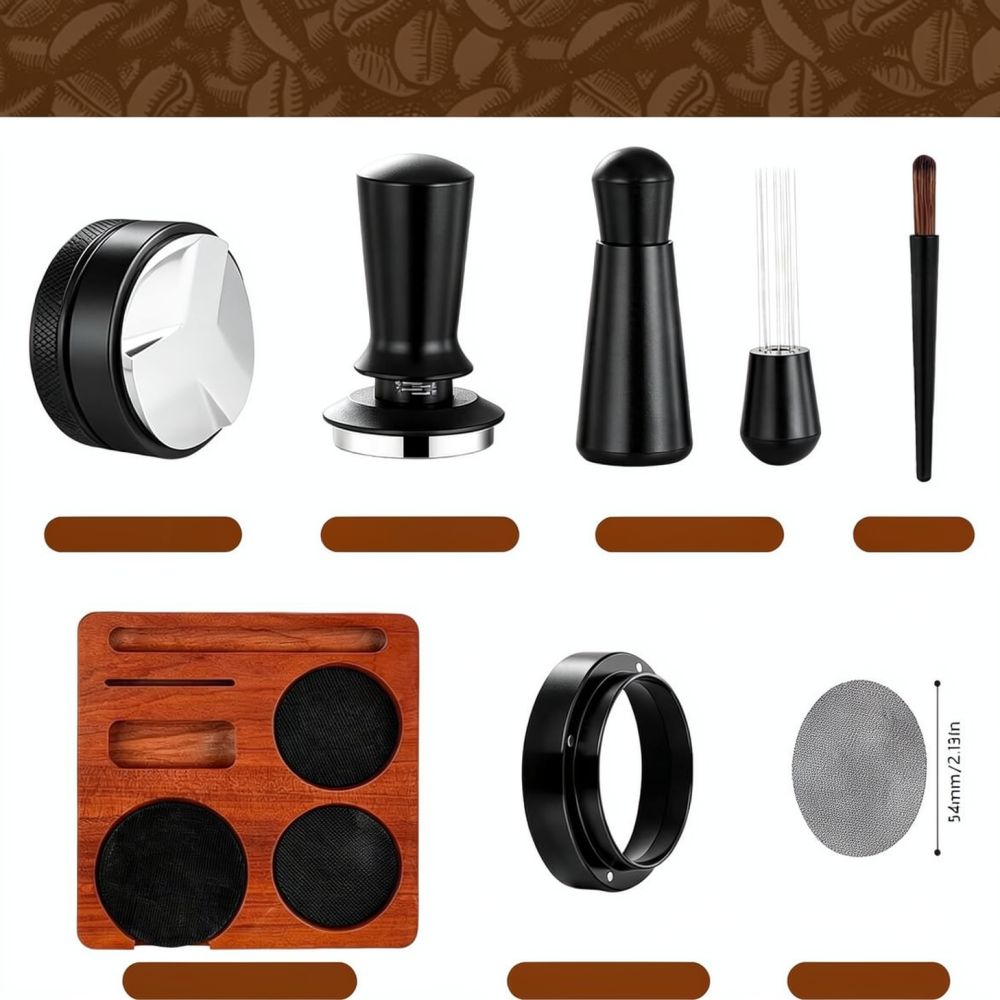 Sapele Espresso Tamper Station - Spring Bar Tool Set ulasan dan harga